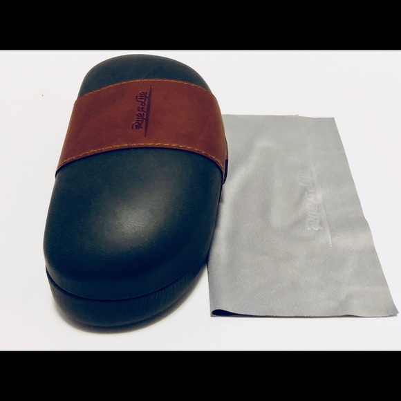 Rye & Lye Eyeglasses/Sunglasses Case Green Leather - Picture 5 of 7